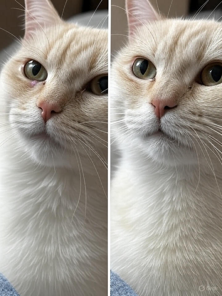 My Cuteness Pet Tear Stain packaging displayed on a grooming table